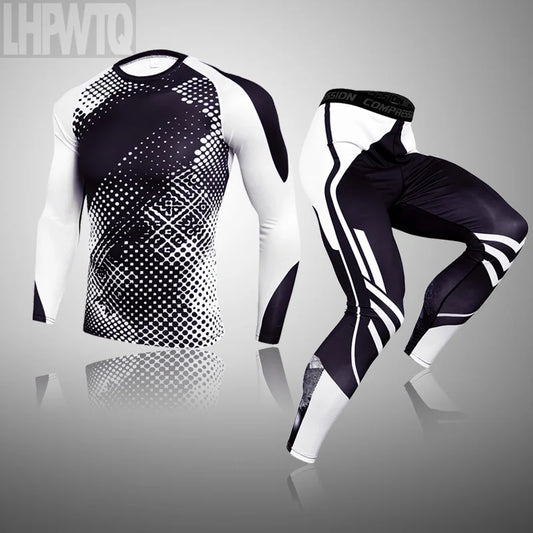 Winter Tight Tactical Thermal Underwear Men Outdoor Sports Function Breathable Training Cycling Thermo Underwear Long Johns