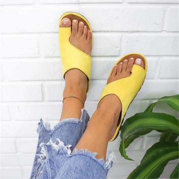 New Women Slippers Flat Sole Casual Soft Big Toe Foot Sandal Women Shoes Comfy Platform Orthopedic Bunion Corrector