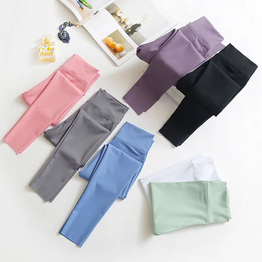 Girls Athletic Leggings Kids Dance Running Yoga Pants Workout Tights Spring Autumn Sports Leggings Slim Girl Pant Children 4-11T