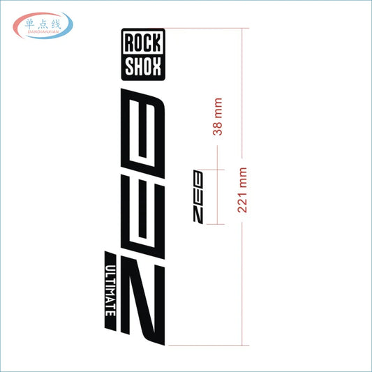 2021 Rockshox ZEB ULTIMATE Mountain Bike Front Fork Decals Bicycle MTB Front Fork Stickers Bike Accessories