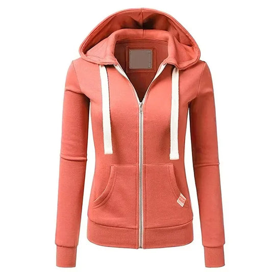 Woman Hoodie With Hood Sweatshirts Jackets Fleece Streetwear Warm Tracksuit Woman Hoody Coats Sweatshirt