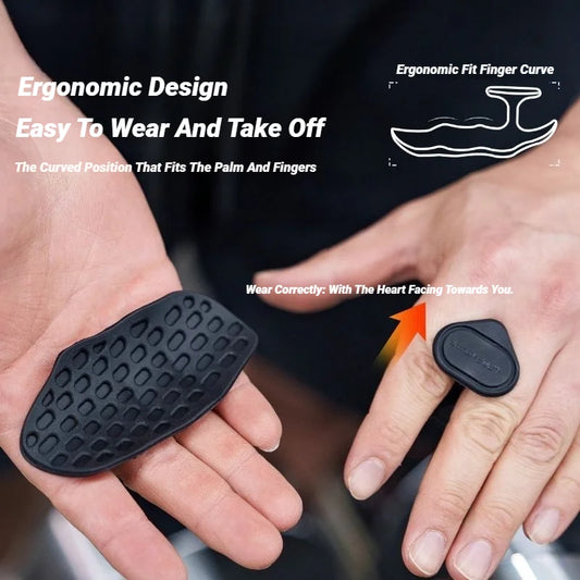 2Pcs Weight Lifting Grips Workout Gloves Flexible Hand Protection For Men Women Gym Fingerless Pull Up Bodybuilding Gymnastics