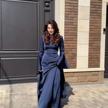 2024 Autumn/Winter New Women's Evening Dress Amazon Independent Station Ebay Middle East Large Display Long Sleeve