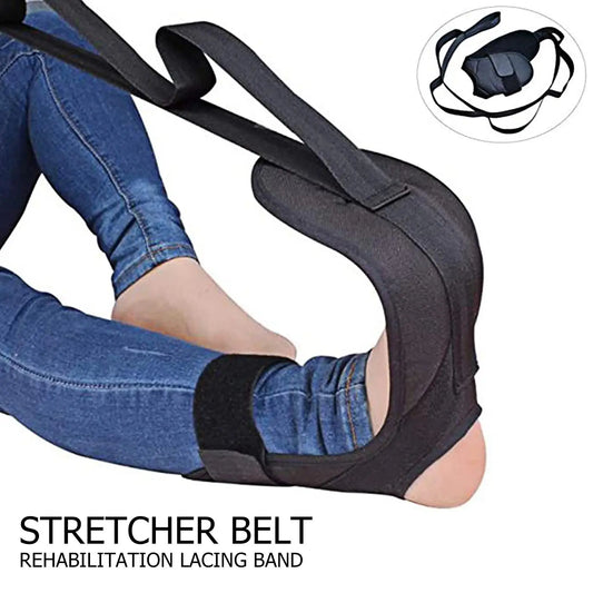 Stretching Strap Non-Elastic Stretch Band Fascia Hamstring & Leg Stretcher Belt Physical Therapy Equipment for Physical Therapy