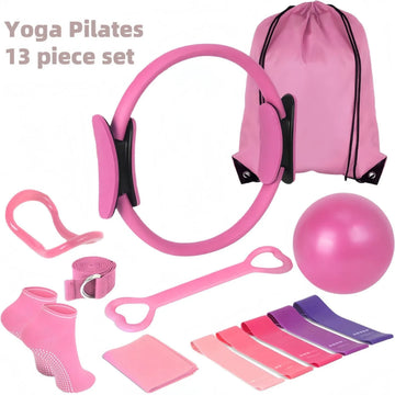 13 PCS Pilates Ball Set Resistance Bands & More Perfect  And Equipment For Home Workouts Pilates Ring For Home Pilates Equipment