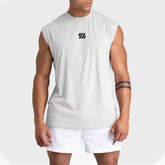 2025 Summer new Gym Vest Men Bodybuilding Sleeveless Sports Tank Top quick-drying mesh Fitness Running Tank Top men Clothes