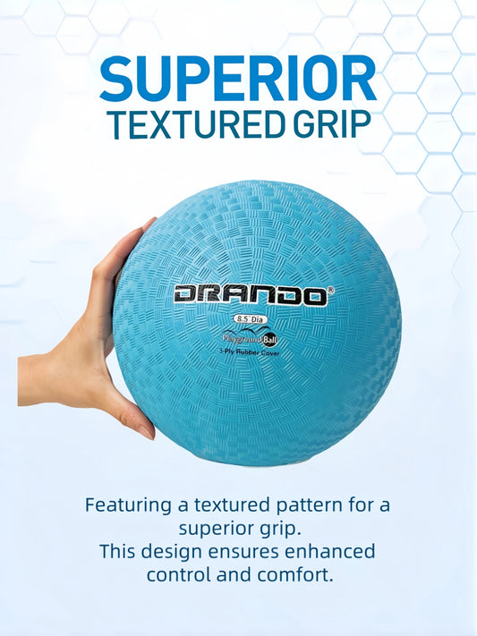 8.5 Inch Rainbow UltraPlay Playground Ball - Soft, Durable for Dodgeball, Kickball, handball & School Games