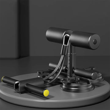 Sit Up Bar Foot Holder with 3 Suction Cup Sit Up Floor Holder Adjustable Height Sit Up Exercise Equipment for Strength Training