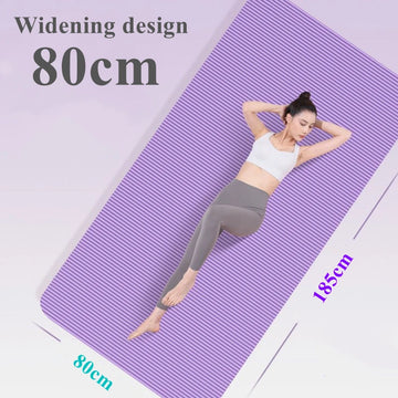 Widen By 80cm NBR Yoga Mats Anti-slip Sport Fitness Mat Blanket for Exercise Yoga and Pilates Gymnastics Mat Fitness Equipment
