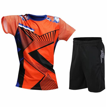 3D tennis shirt, badminton shirt, shorts set, men's and women's table tennis shirt set, table tennis suit, badminton jogging sui