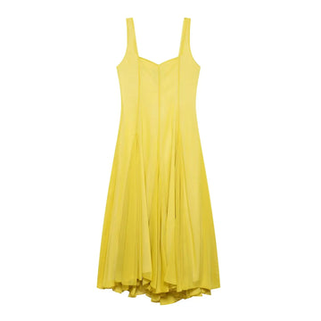 UNIZERA Women's Dress Fashionable and Generous Collar Midi Loose Tank Top Style Summer New Dress