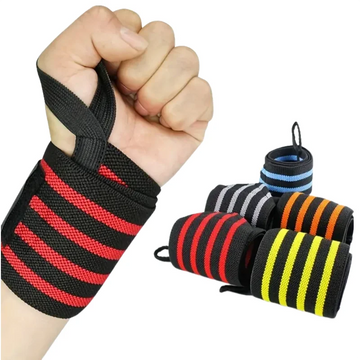 2Pcs Adjustable Wristband Wrist Support Sports Brace Straps Extra Strength Weight Lifting Wraps Bandage Fitness Gym Training