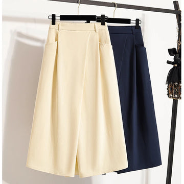 Suit half-body skirt female spring and summer new Korean version of the fashion universal elegant medium-length A-line skirt