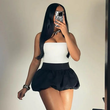 2024 New Sexy Women's Bubble Skirt High-Waisted Versatile Solid Color Fashionable Clothing 12 Colors 7 Sizes Available
