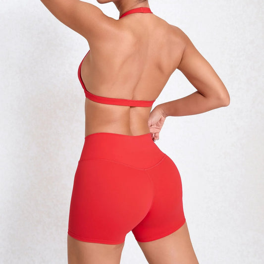 Women Gym Set Push Up Sport Outfit for Woman Sportswear Yoga Clothes Fitness Clothing Tracksuit Activewear White Red Navy Coffee