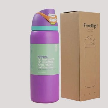2024 New Stainless Steel Insulated Water Bottle with Straw and Lid, 24oz/30oz BPA-Free Leakproof Sport Bottle for Gym Travel