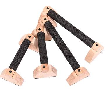 1 Pair Wooden Push Up Bar, For Home Workout Parallettes Bars,Push-up Stand Exercise Equipment Handstand Blocks for Men and Women