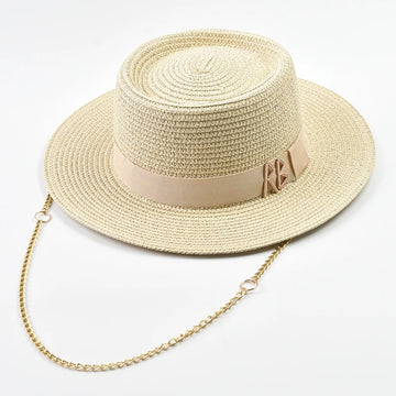 Summer Straw Hats for Women Ribbon Decoration Elegant Ladies Party Dress Hats Travel Beach Sun Hat Chapeau Femme