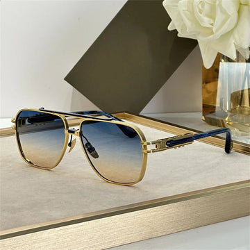 DT KUDRU DTS436-GLD-BLK Luxury Mens And Womens Sunglasses Top Quality Designer Eyeglasses Acetate UV400