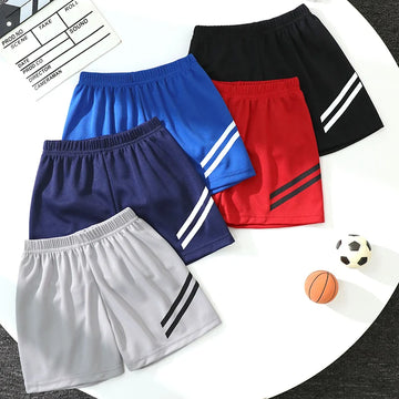 1/3/5 Pcs Children's Summer Multi-color Quick drying Sports Pants Boys' Loose Eastic Waist Shorts Girls' Pink Sweet Beach Pants