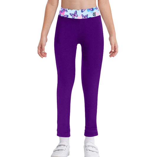 Children's Yoga Sports Trousers for Girls Quick-Drying Pants Running Workout Indoor Outdoor Activities Costumes Printed Leggings