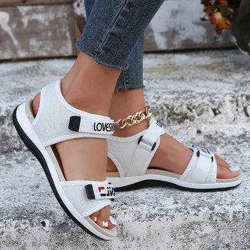 Flats Women Sport Sandals Summer Casual Shoes Fashion Slippers Mesh Walking Running Beach Shoes Trend Femme Zapatos