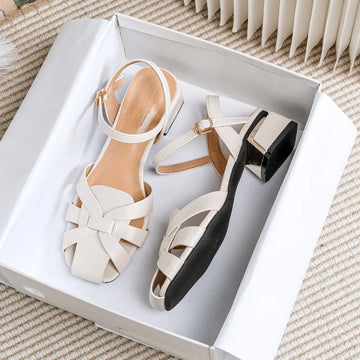 2023 summer women's sandals roman style fashion design party and work wear ladies casual shoes High heel Large size 41-43