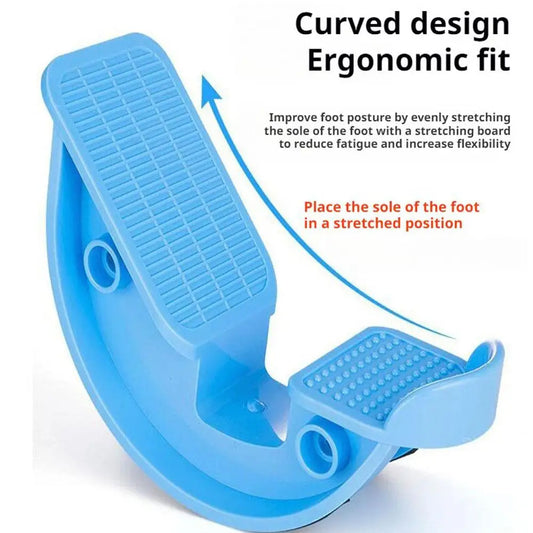 1PCS Plastic Foot Stretcher Rocker Leg Trainer Stepper Arm Calf Ankle Stretching Board Stretching Yoga Fitness Massage Pedal