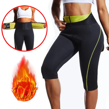 Women Trainning Exercise Shorts Sauna Effect Leggings Compression Sports Pants Gym Clothes Fitness Workout Tights Sportswear