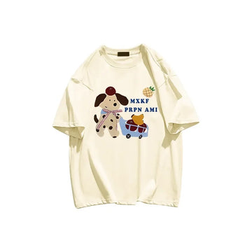 Fashionable summer versatile and age-reducing Korean loose short-sleeved T-shirt for women clothing y2k top graphic t shirts
