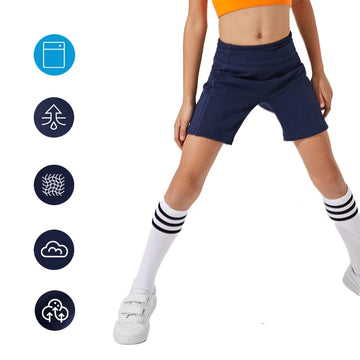 (100-150cm)Kids Compression Workout Shorts Elastic Naked Feel Boxers for Running Cycling Gym Training Boys Girls Sport Shorts