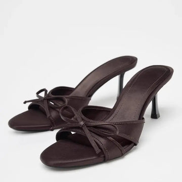 High-heeled Shoes Women's New 2025 Summer Luxury Brand Designer Open-toed Sandals High-quality Plus-size Women's Slippers