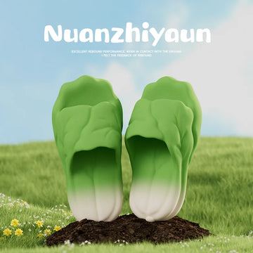 Casual Creative Vegetable Slippers Funny 3D Cabbage Sandals Soft Bottom Thick Sole EVA Summer Shoes Footwear for Women Men