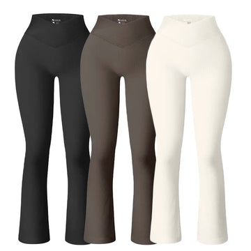 Women's Yoga Pants Micro Flared Pants Waist Cinching Hip Lifting Show High Legging Elasticity Breathable Casual Sports Gym Wear