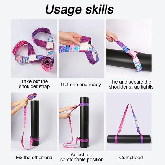 Yoga Mat Strap Stretching Band Elastic Bands Ballet Pilates Elastic Strap for Yoga Equipment Elastic Band for Fitness YJS01