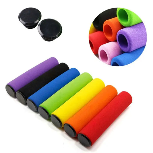 1 Pair UltraLight Anti-Slip Antiskid Soft Sponge Foam Handlebar MTB Mountain Bike Bicycle Grips Outdoor Sports Cyling Tools