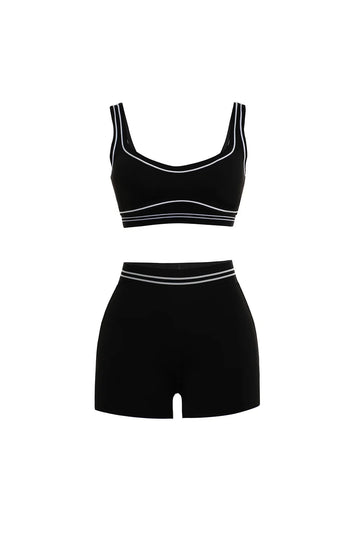 AIAI Lemon Woman Shorts Sports Sets Self-Cultivation Top and Pants Yoga Sets Lady Gym Soft Leggings Clothes Short Running Sets