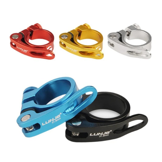 1PC MTB Bike Seatpost Clamp Quick Releas Ultralight Aluminium Alloy Bicycle Seat Post Mount 31.8mm 34.9mm Cycling Accessories