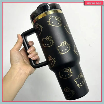 2025 Hot Selling 40oz Stainless Steel Insulated Cup Hello Kitty Cartoon Insulated Car Cup Large Capacity Ice Cream Cup Gift