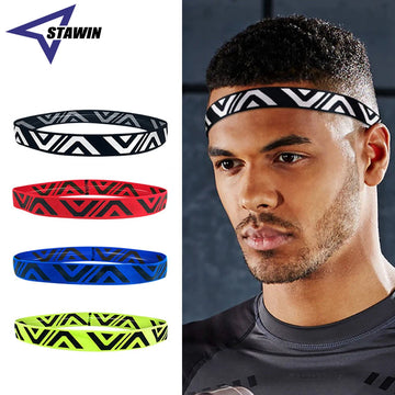 1 PC Breathable Sports Fitness Sweat Belt Mens Elastic Headband Wide Sweatband Stretch Sweat Women Sport Yoga Run Solid Hairband