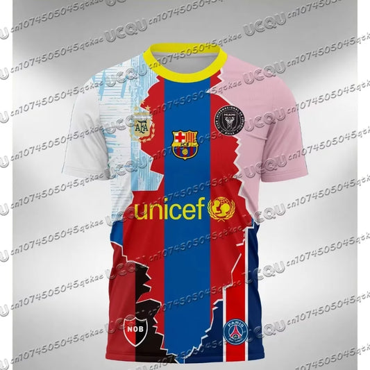 Special Edition Messi Short Sleeve T-shirts Men Women Kids T-Shirts Sports Casual Outdoor Training Breathable Quick Dry Clothes
