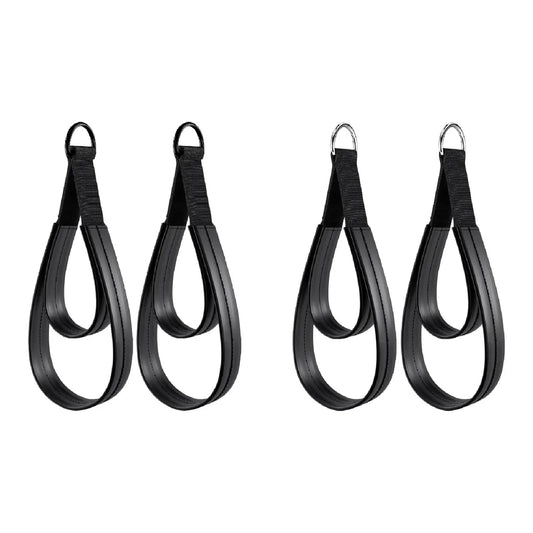 2x D Rings Strap Handle Home Exercise Accessories Pilates Double Loop Straps for Reformer for Arms Beginner Yoga Women Men Gym