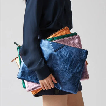 Women Day Clutch Bags Luxury Designer Lady Handbags 2024 new female envelope bags pu leather A4 briefcase bolsa wallet silver
