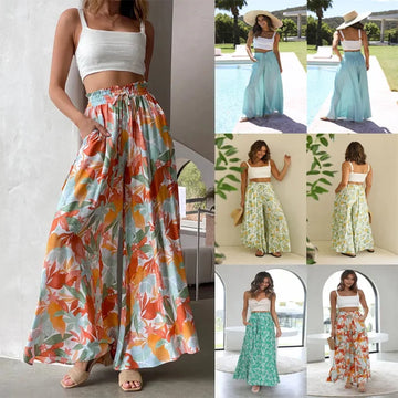 Fashionable Loose Casual Wide Leg Pants Women's Spring Summer Independent Station Long Trousers Comfortable Female Clothing