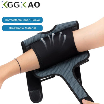 1PC Elbow Brace with 2 Removable Metal Splints,Adjustable Elbow Support for Tendonitis,Cubital Tunnel Syndrome,Fit Men & Women