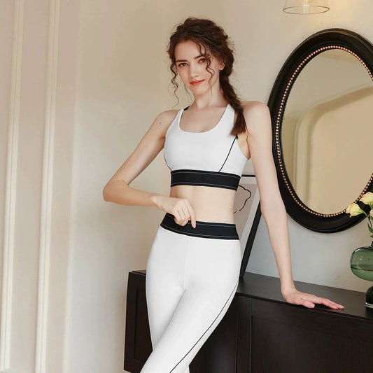 AIAI Lemon Brand Design Women Sports Yoga Sets Fitness Clothing Fitness Pants Sets Underwear Tight Training Pants Bottom Pants