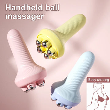 Roller Ball Handheld Massagers Shaping Relax Body Muscles Meridian Dredging Portable Steel Ball Magnetic Bead Massager