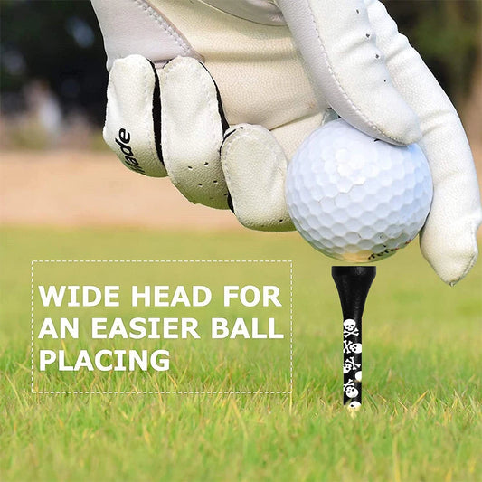 10-100pcs Golf Ball Tee Support Natural Wooden Golf Tee Holder Clip Stable Base Lightweight Long Tees Outdoor Sports Accessories