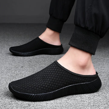Women Slippers Casual Shoes Fashion Breathable Walking Mesh Flat Slippers Sneakers Gym Vulcanized Shoes Outdoor Female Footwear