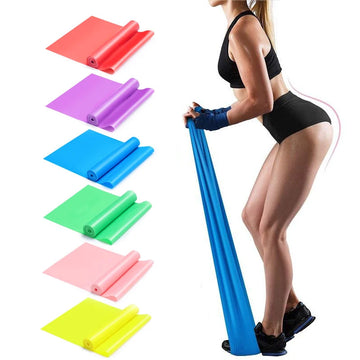 Yoga Resistance Bands Working Out Exercise Band Physical Therapy Outdoor Fitness Training Pilates Home Gym Stretch Elastic Strap